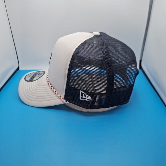 Detroit Tigers New Era 9Forty A-Frame Court Trucker Hat Cap Snapback Rope - Picture 3 of 7